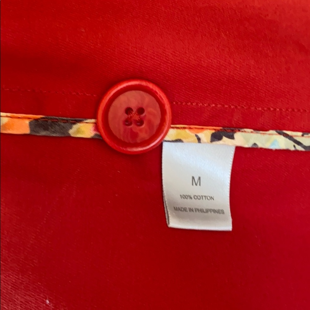 DKNY Bold Red /Orange Trench Coat - Picture 12 of 12